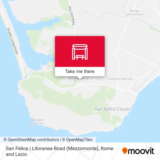 San Felice | Litoranea Road (Mezzomonte) map