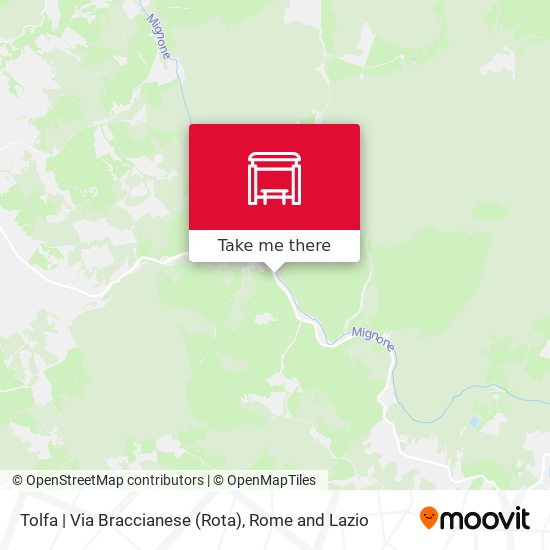 Tolfa | Via Braccianese (Rota) map