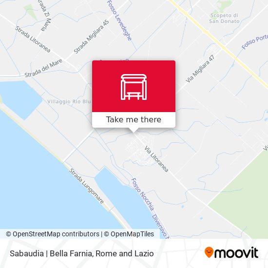 Sabaudia | Bella Farnia map