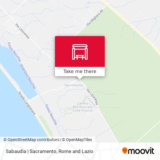 Sabaudia | Sacramento map