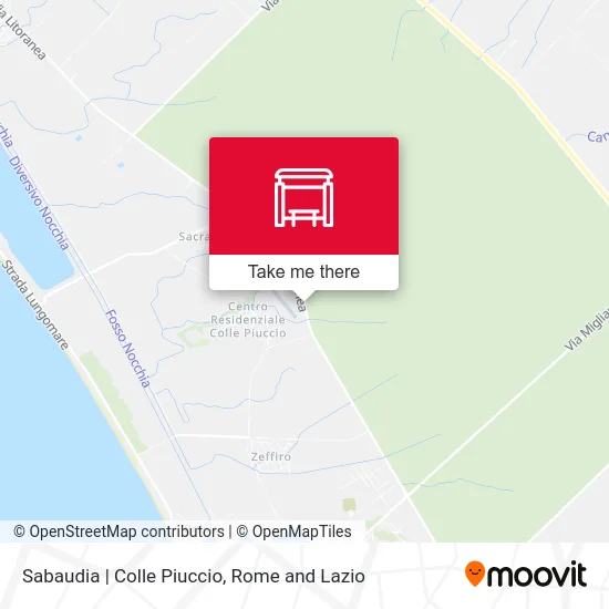 Sabaudia | Colle Piuccio map