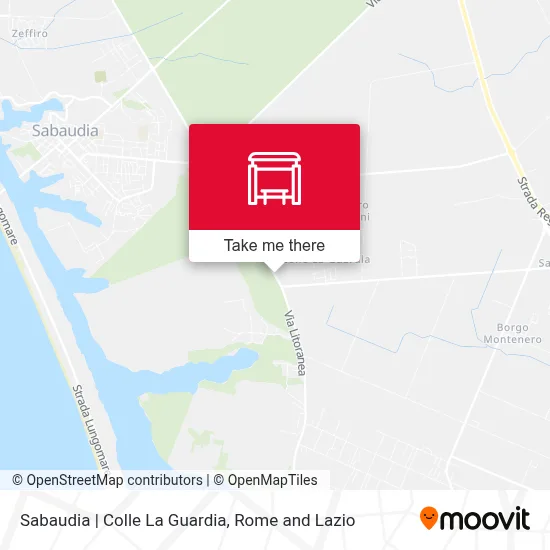 Sabaudia | Colle La Guardia map