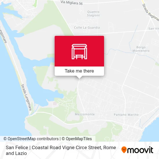 San Felice | Coastal Road Vigne Circe Street map