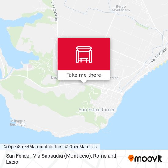 San Felice | Via Sabaudia (Monticcio) map
