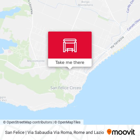 San Felice | Via Sabaudia Via Roma map