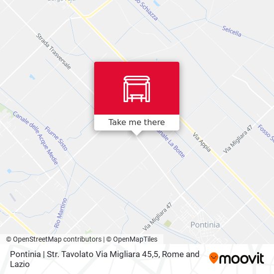 Pontinia | Str. Tavolato Via Migliara 45,5 map