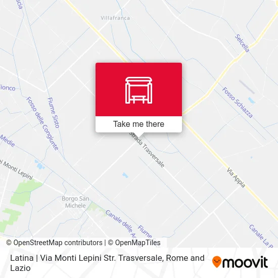 Latina | Monti Lepini Transverse Road map