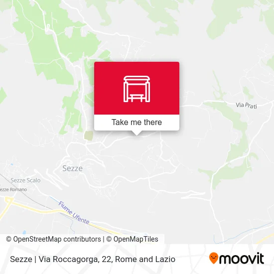 Sezze | Roccagorga Road, 22 map