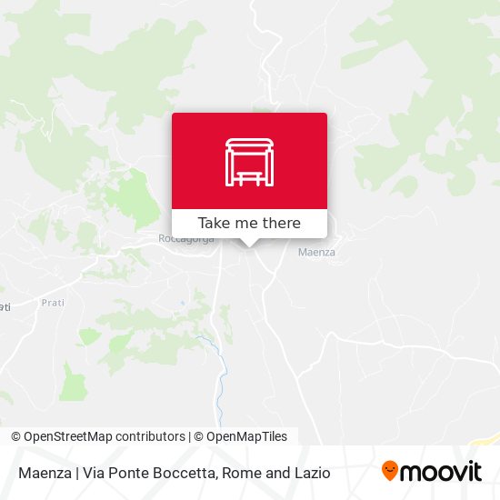 Maenza | Via Ponte Boccetta map