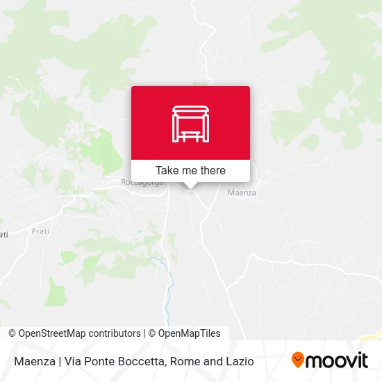 Maenza | Ponte Boccetta Street map