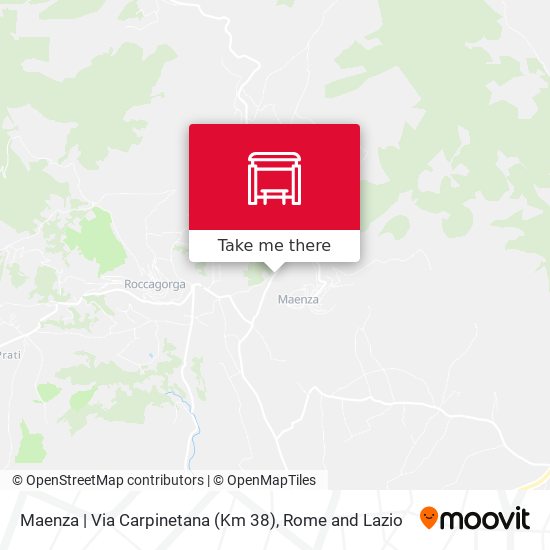 Maenza | Via Carpinetana (Km 38) map