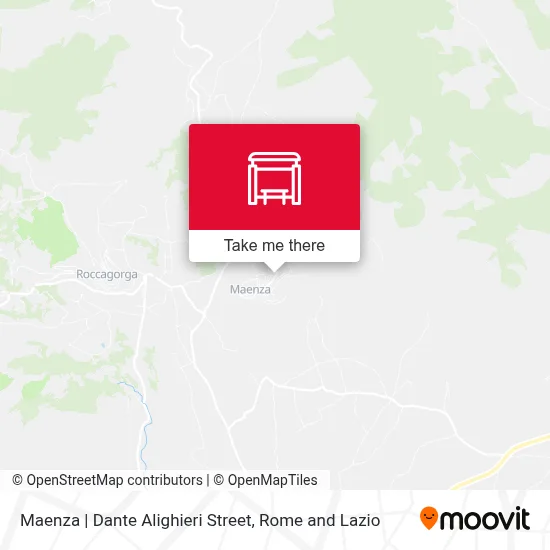 Maenza | Dante Alighieri Street map