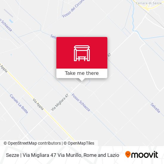 Sezze | Via Migliara 47 Via Murillo map