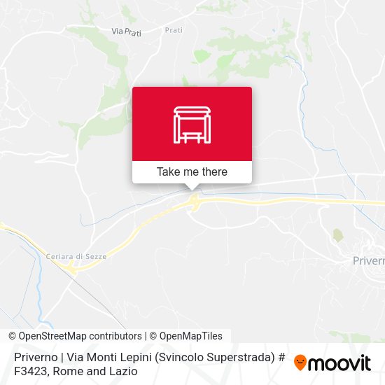 Priverno | Via Monti Lepini (Svincolo Superstrada) # F3423 map