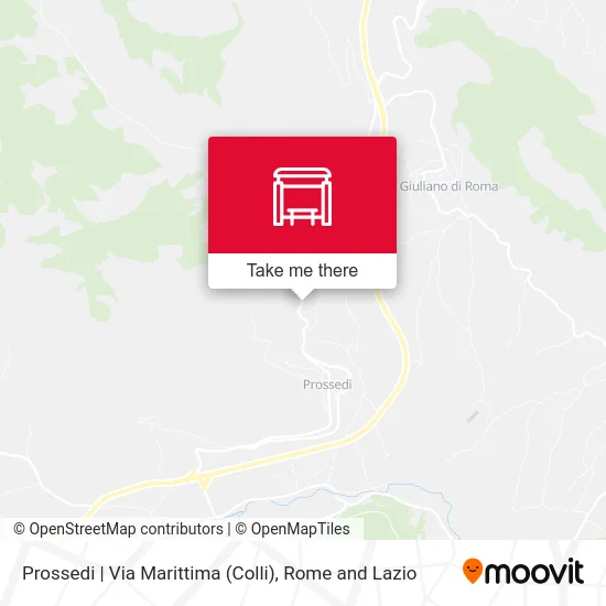 Prossedi | Via Marittima (Colli) map