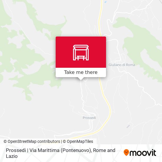Prossedi | Via Marittima (Pontenuovo) map