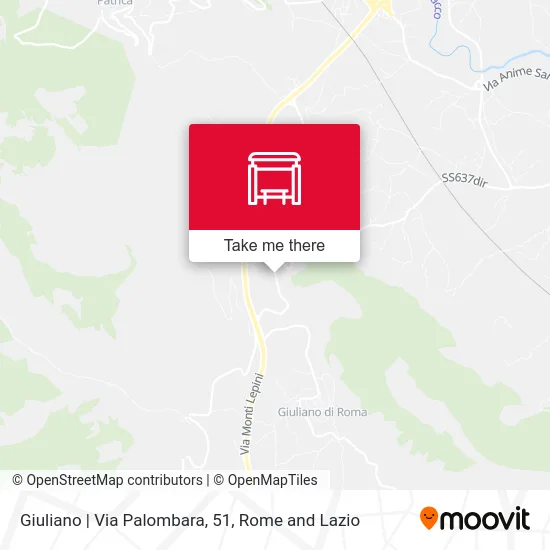 Giuliano | Palombara Road, 51 map
