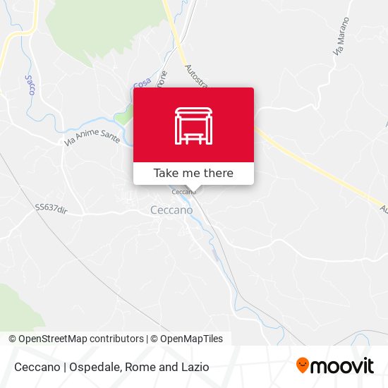 Ceccano | Ospedale map