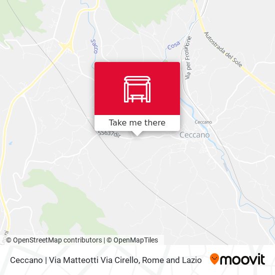 Ceccano | Via Matteotti Via Cirello map