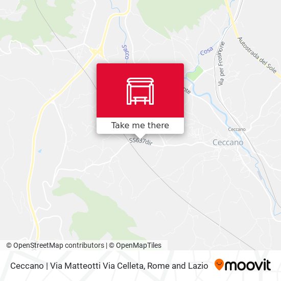 Ceccano | Via Matteotti Via Celleta map