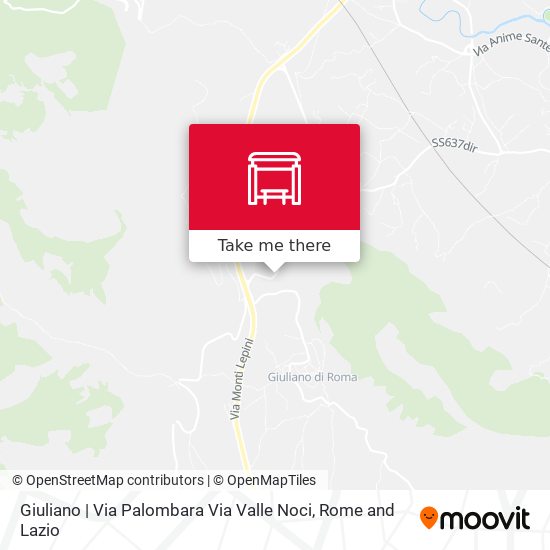 Giuliano | Via Palombara Via Valle Noci map