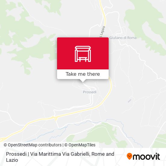 Prossedi | Via Marittima Via Gabrielli map