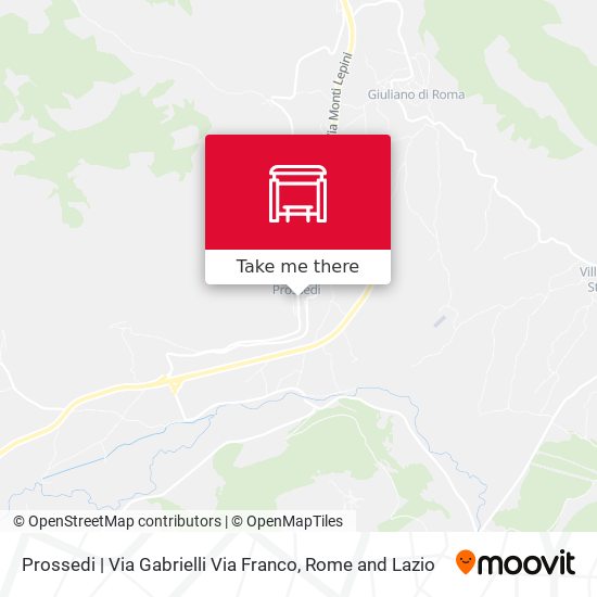 Prossedi | Via Gabrielli Via Franco map