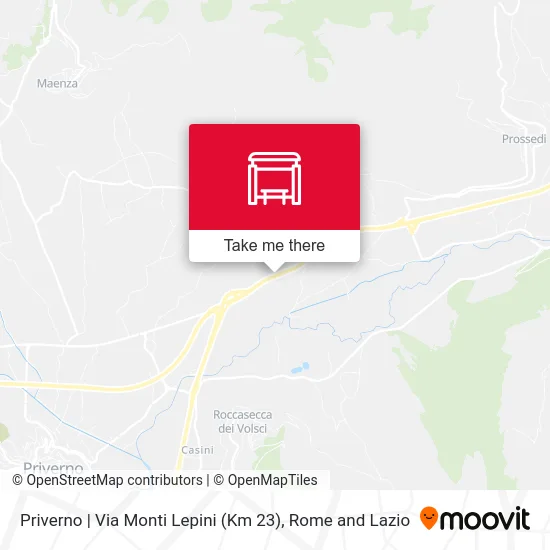 Priverno | Monti Lepini Road (Km 23) map