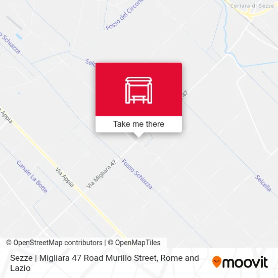 Sezze | Migliara 47 Road Murillo Street map