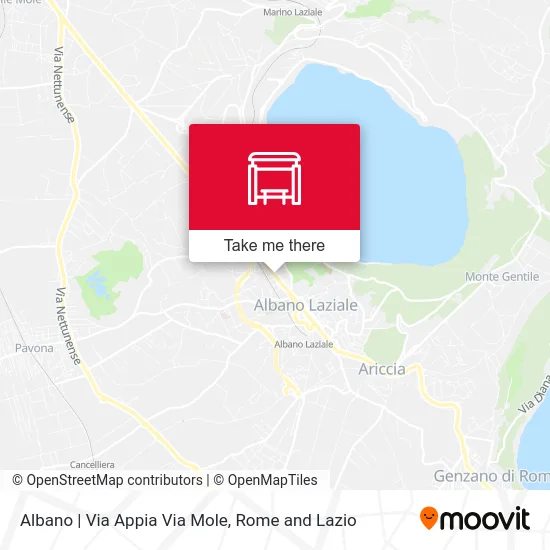 Albano | Appia Road Mole Street map