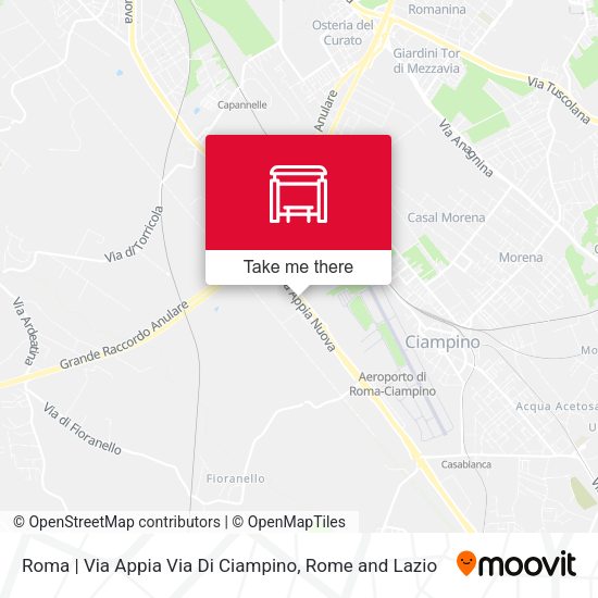 Roma | Via Appia Via Di Ciampino map