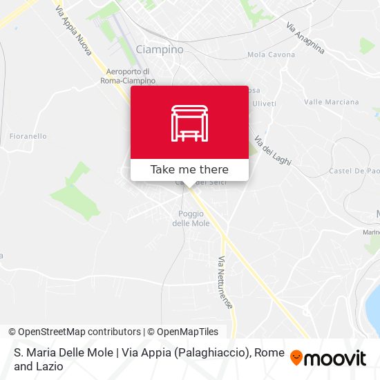 S. Maria Delle Mole | Via Appia (Palaghiaccio) map
