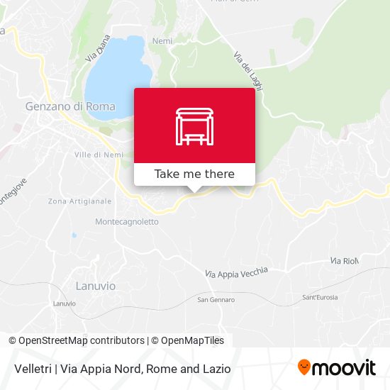 Velletri | Via Appia Nord map