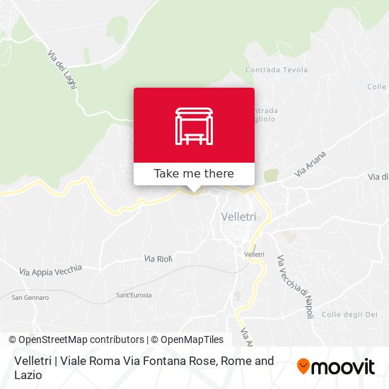 Velletri | Viale Roma Via Fontana Rose map