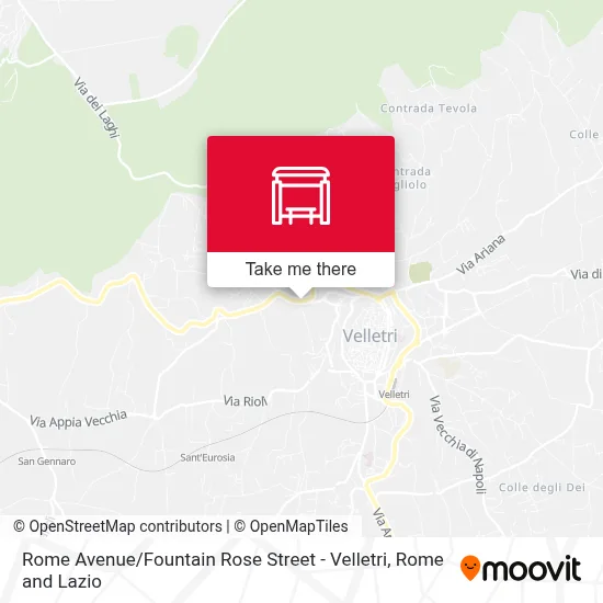Rome Avenue / Fountain Rose Street - Velletri map
