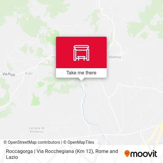 Roccagorga | Via Rocchegiana (Km 12) map