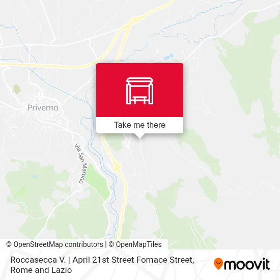 Roccasecca V. | April 21st Street Fornace Street map