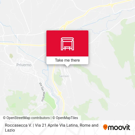 Roccasecca V. | 21 April Street Latina Street map