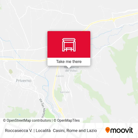 Roccasecca V. | Casini Area map