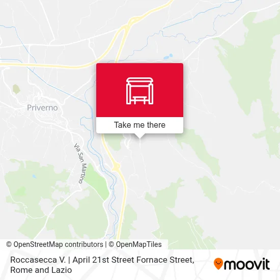 Roccasecca V. | April 21st Street Fornace Street map