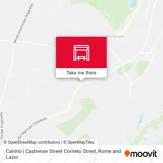 Canino | Castrense Street Corneto Street map
