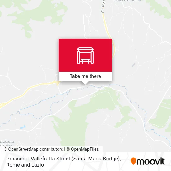 Prossedi | Vallefratta Street (Santa Maria Bridge) map
