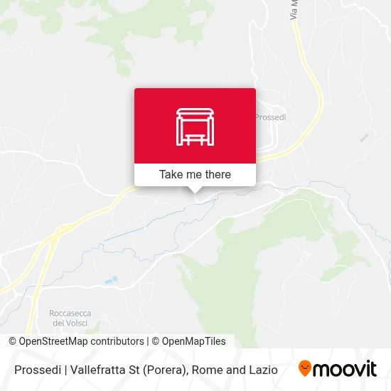 Prossedi | Vallefratta St (Porera) map