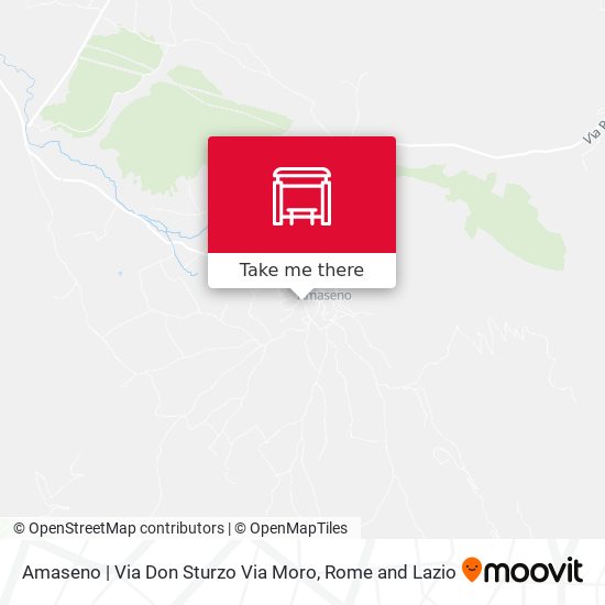 Amaseno | Via Don Sturzo Via Moro map
