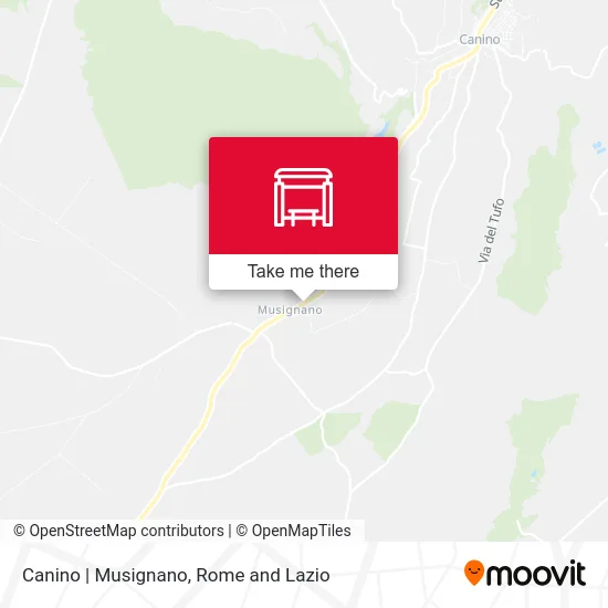 Canino | Musignano map
