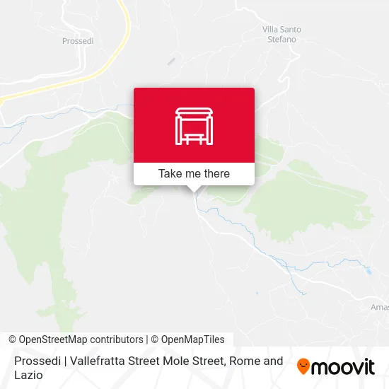Prossedi | Vallefratta Street Mole Street map