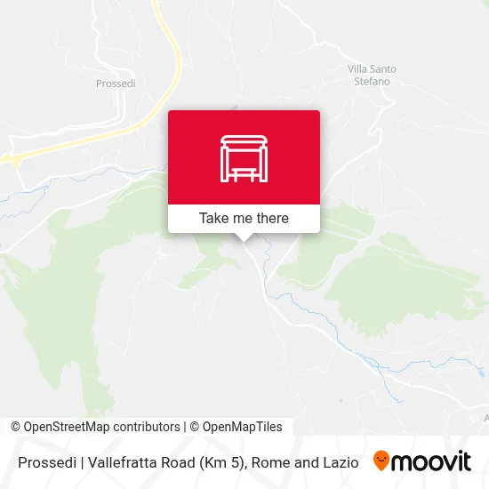 Prossedi | Vallefratta Road (Km 5) map