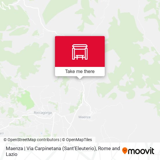 Maenza | Via Carpinetana (Sant'Eleuterio) map