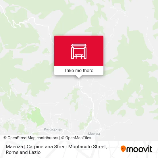 Maenza | Carpinetana Street Montacuto Street map