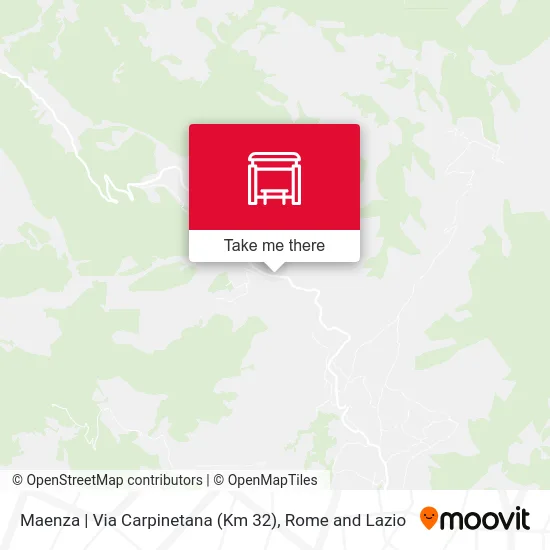 Maenza | Carpinetana Road (Km 32) map